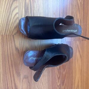 Women’s Jeffrey Campbell SNICK Wood Wedge Sandals – Size 39 (US 8.5–9)